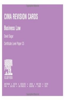 CIMA Revision Cards: Business Law (CIMA Revision Cards)