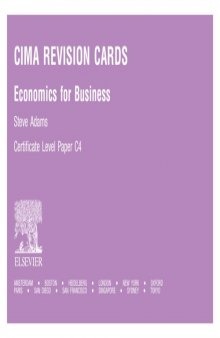 Economics for business : Certificate level paper C4