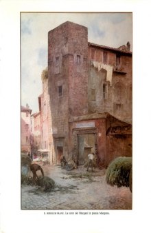 Le strade di Roma - tavole a colori d'epoca