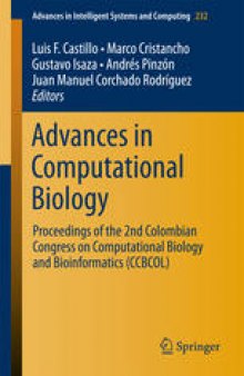 Advances in Computational Biology: Proceedings of the 2nd Colombian Congress on Computational Biology and Bioinformatics (CCBCOL)