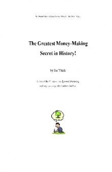 Greatest Money Making Secret in History