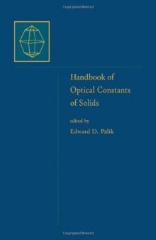 Handbook of Optical Constants of Solids, Volume 2: Volume 2