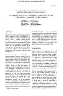 THE COLLISION OF THE EAST JAVA MICROPLATE AND ITS IMPLICATION FOR HYDROCARBON OCCURRENCES IN THE EAST JAVA BASIN