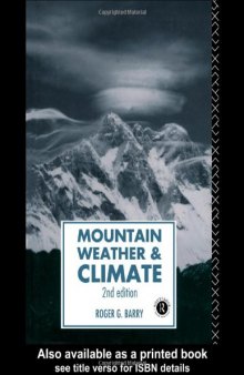 Mountain Weather and Climate (Routledge Physical Environment Series)