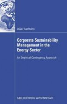 Corporate Sustainability Management in the Energy Sector: An Empirical Contingency Approach