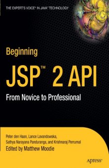 Beginning JSP 2.0: From Novice to Professional
