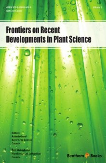 Frontiers on Recent Developments in Plant Science, Volume 1