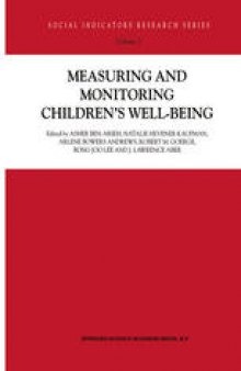 Measuring and Monitoring Children’s Well-Being