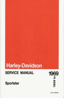 Sportster Service Manual 1959 69