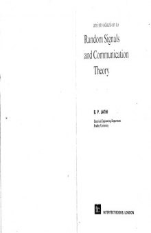 An Introduction to Random Signals and Communications Theory