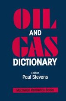 Oil and Gas Dictionary
