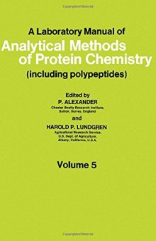 A Laboratory Manual of Analytical Methods of Protein Chemistry - Including Polypeptides - Volume 5