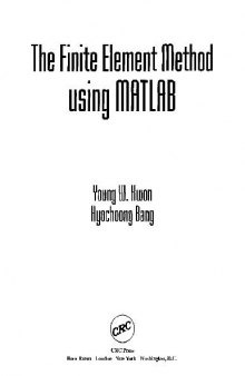 The Finite Element Method Using Matlab