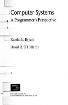 Computer Systems - A Programmer's Perspective