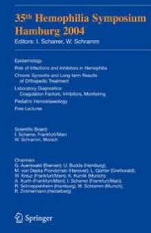 35th Hemophilia Symposium: Hamburg 2004