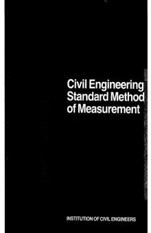 Civil Engineering Standard Method of Measurement 2nd Ed.