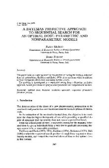 A bayesian predictive approach to sequential search for an optimal dose: Parametric and nonparametric