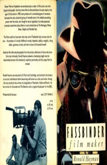 Fassbinder, film maker