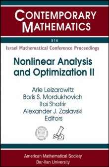 Nonlinear Analysis and Optimization II: Optimization