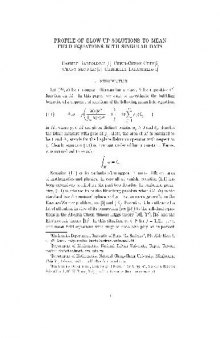 Profile of blow-up solutions to mean field equations with singular data