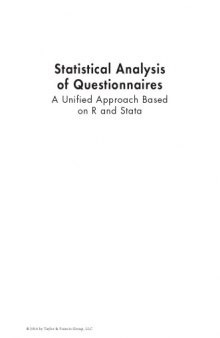 Statistical analysis of questionnaires : A unified approach based on R and Stata