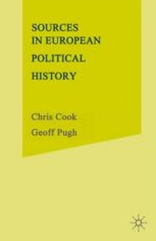 Sources in European Political History: Volume 1: The European Left