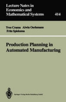 Production Planning in Automated Manufacturing