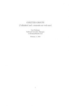 Coxeter Groups (unfinished) [Lecture notes]