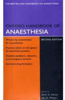 Oxford Handbook Of Anaesthesia