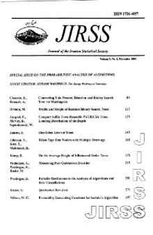Journal of the Iranian Statistical Society