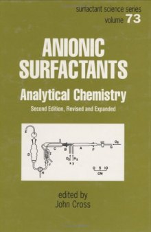 Anionic Surfactants: Analytical Chemistry