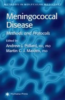 Meningococcal Disease: Methods and Protocols