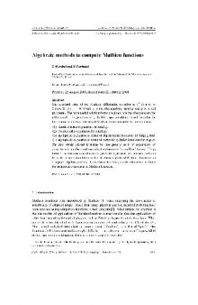 Algebraic methods to compute Mathieu functions