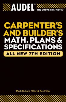 Carpenter's and builder's math, plans, specifications