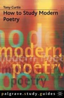 How to Study Modern Poetry