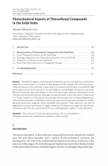 Photochemical aspects of thiocarbonyl compounds in the solid-state