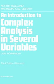 An Introduction to Complex Analysis in Several Variables, 3rd Edition