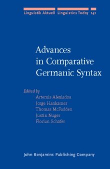 Advances in Comparative Germanic Syntax (Linguistik Aktuell   Linguistics Today)