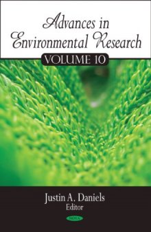 Advances in Environmental Research, volume 10