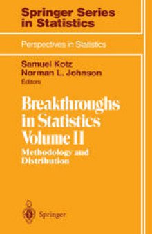 Breakthroughs in Statistics: Methodology and Distribution