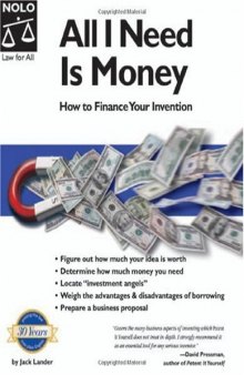 All I Need Is Money: How To Finance Your Invention