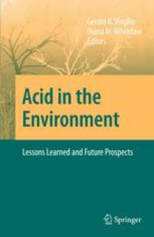 Acid in the Environment: Lessons Learned and Future Prospects
