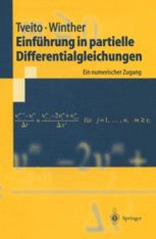 Einführung in partielle Differentialgleichungen: Ein numerischer Zugang