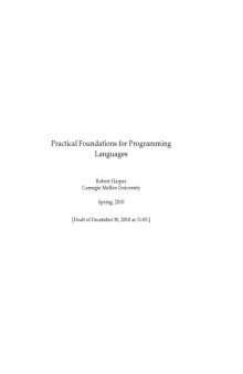 Practical foundations for programming languages