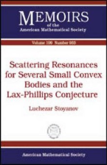Scattering resonances for several small convex bodies and the Lax-Phillips conjecture