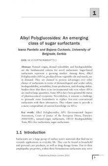 Alkyl polyglucosides : from natural-origin surfactants to prospective delivery systems