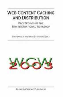 Web Content Caching and Distribution: Proceedings of the 8th International Workshop
