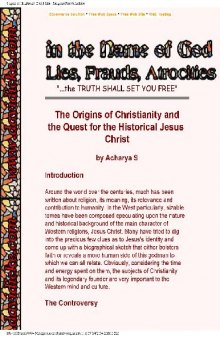 Origins of Christianity- Religious Frauds Archive