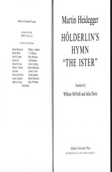 Hölderlin's Hymn "The Ister" 