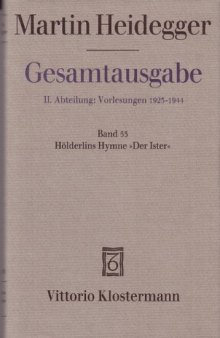 Hölderlins Hymne "Der Ister" (Sommersemester 1942)